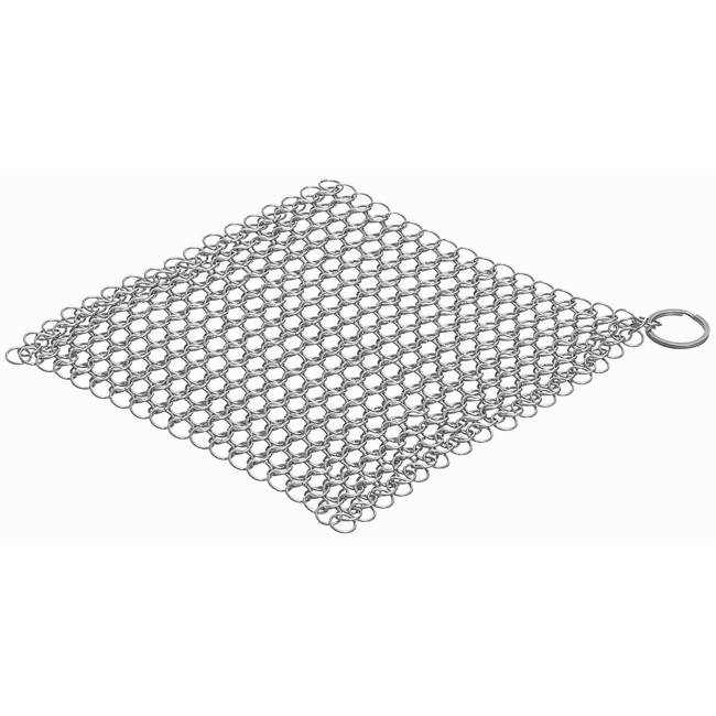 STAINLESS STEEL CHAIN MAIL CLEANER - 17.5 x 17.5 CM - Fox Outdoor®