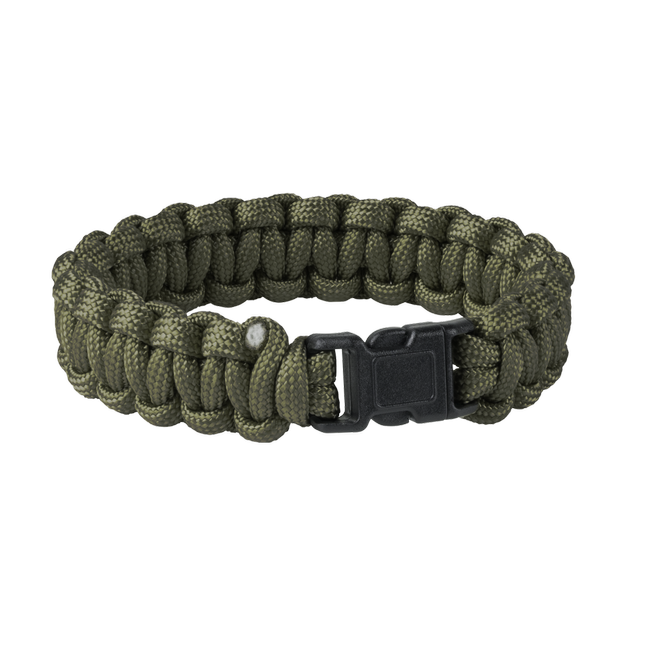 SURVIVAL BRACELET - NYLON PARACORD 550 - Helikon-Tex® - OLIVE GREEN