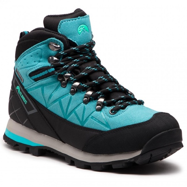 Shoes Trekkings ELBRUS Muerto Mid Wp Turquoise/Black/Mint