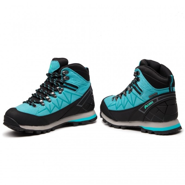 Shoes Trekkings ELBRUS Muerto Mid Wp Turquoise/Black/Mint