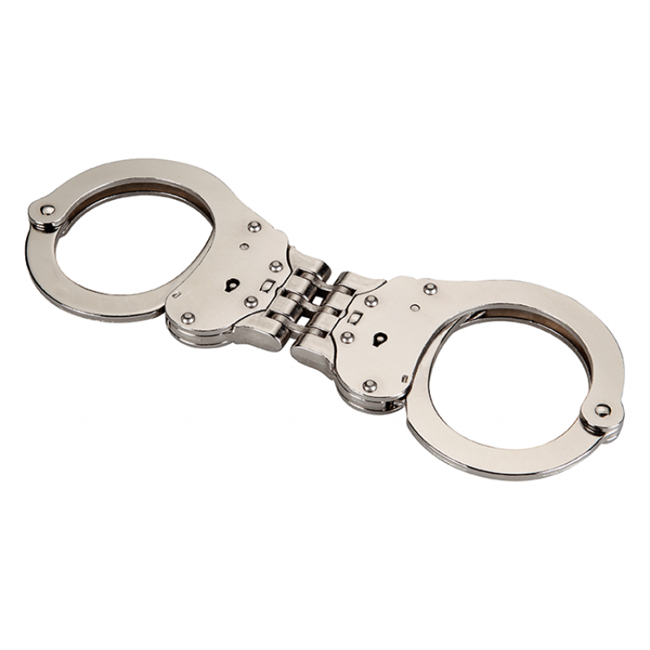 Steel-hinged handcuffs - Silver