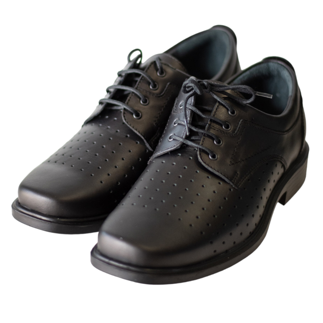 Summer leather shoes - Black