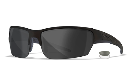 Sunglasses - Wileyx - WX SAINT Grey/Clear Matte Black Frame