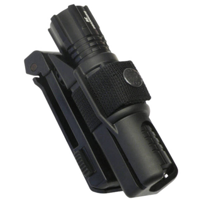 Swivelling holder for tactical flashlight - Black - LH-14