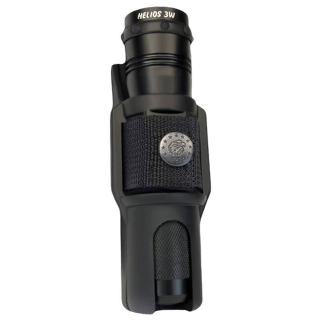 Swivelling holder for tactical flashlight - Black - LH-34