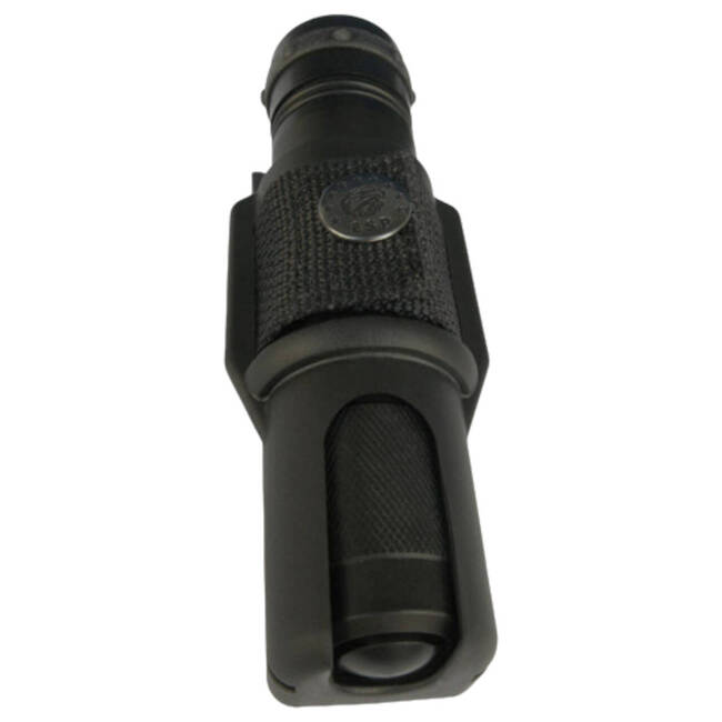 Swivelling holder for tactical flashlight - Black - LH-64