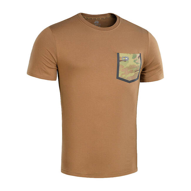 T-SHIRT 93/7 WITH POCKET - COYOTE BROWN - M-TAC