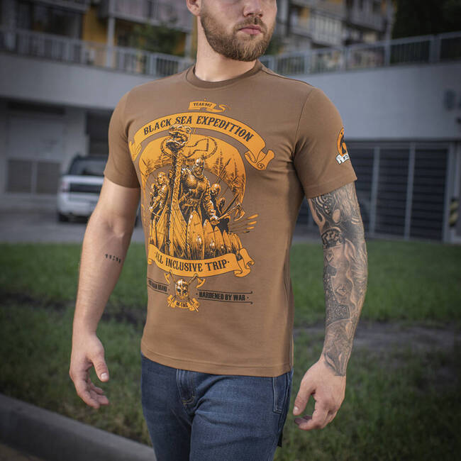 T-SHIRT BLACK SEA EXPEDITION - COYOTE BROWN - M-TAC