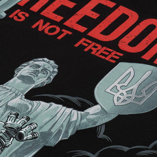 T-SHIRT FREEDOM - BLACK - M-TAC