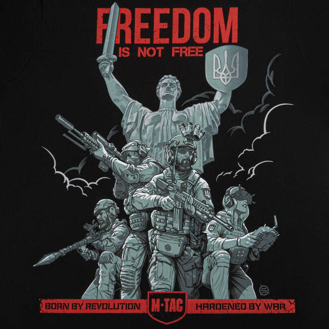 T-SHIRT FREEDOM - BLACK - M-TAC