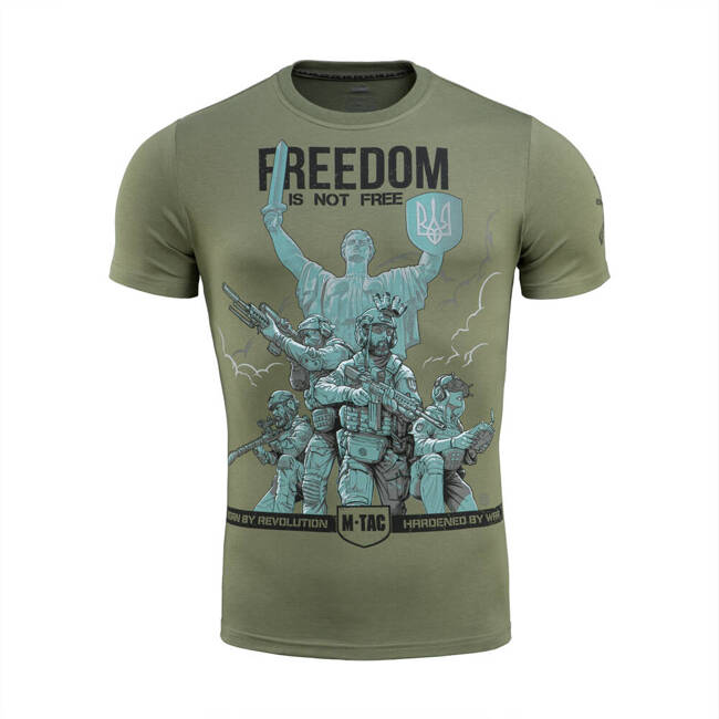 T-SHIRT FREEDOM - LIGHT OLIVE - M-TAC