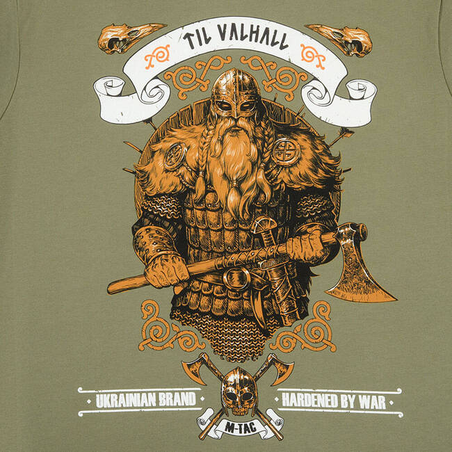 T-SHIRT VIKING - LIGHT OLIVE - M-TAC