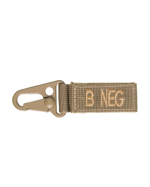 TACT. KEYHOLDER - BLOOD B neg - 5 PC./PACK - COYOTE 