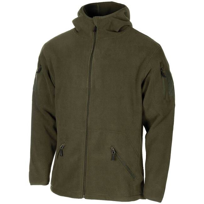 TACTICAL FLEECE JACKET, OD GREEN - MFH