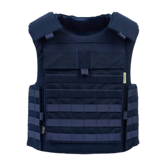 TACTICAL SOFT ARMOR VEST WITH “MOLLE” SYSTEM - TACTICAL II - FR/BK/SH - ANORAK - NAVY BLUE