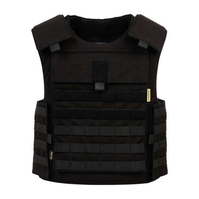 TACTICAL VEST FOR BALLISTIC PROTECTION WITH “MOLLE” SYSTEM - TACTICAL II - FR/BK/SH - ANORAK - BLACK