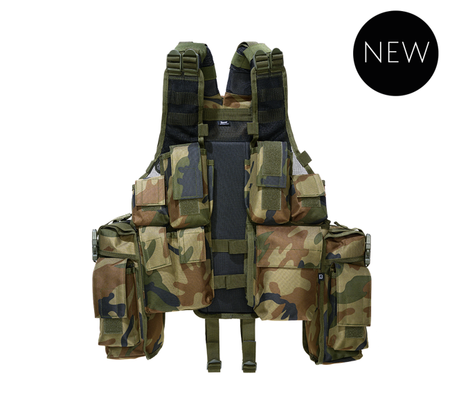 TACTICAL VEST - WOODLAND - BRANDIT