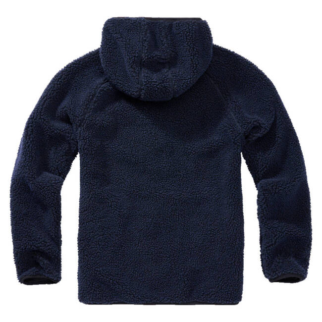 TEDDYFLEECE WORKER JACKET - NAVY BLUE - BRANDIT