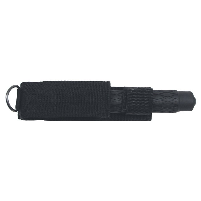 TELESCOPIC METAL BATON - 26 CM - 65 CM - BLACK - WITH NYLON ETUI - MFH®