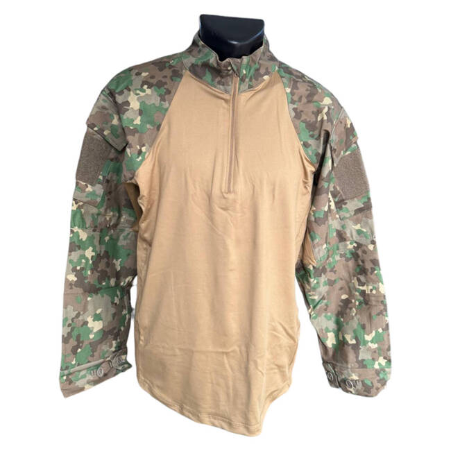 Tactical shirt with foam protectors - Combat camo