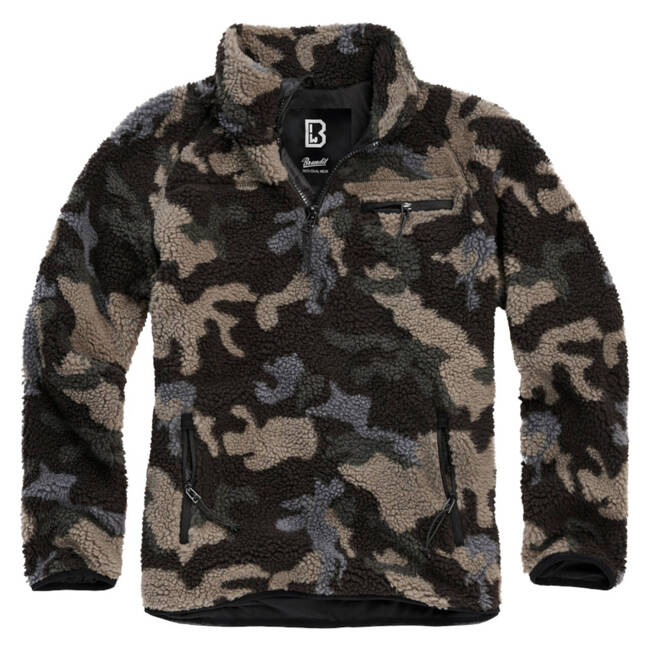 Teddyfleece Troyer Jumper - darkcamo - Brandit