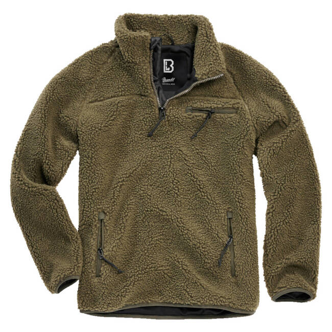 Teddyfleece Troyer Jumper - olive - Brandit