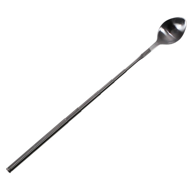 Telescopic spoon, stainless steel