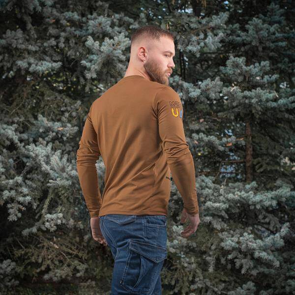 UA SIDE LONG SLEEVE SHIRT - COYOTE BROWN - M-TAC