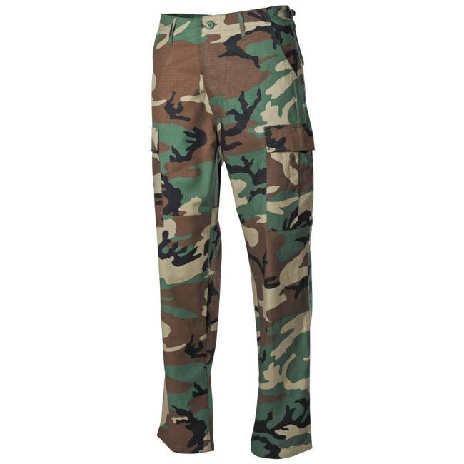 US BDU COMBAT PANTS - MFH® - WOODLAND