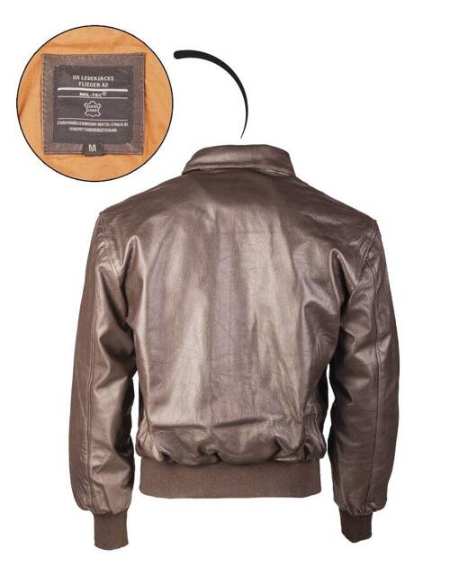 US Brown A2 LEATHER FLIGHT JACKET