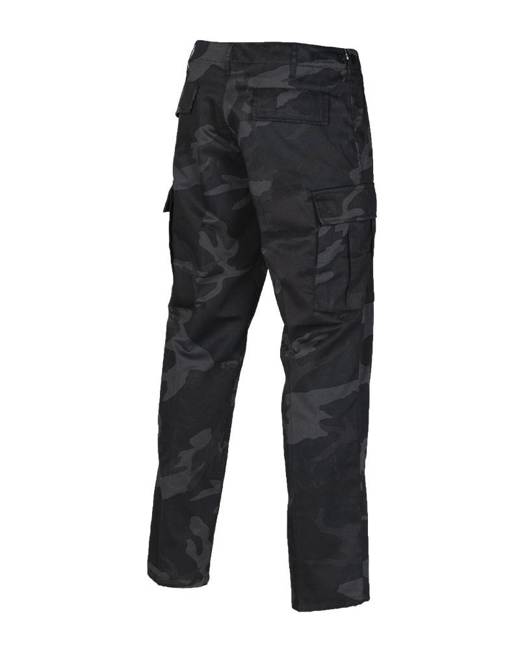 US RANGER FIELD PANTS - BLACK CAMO - MIL-TEC