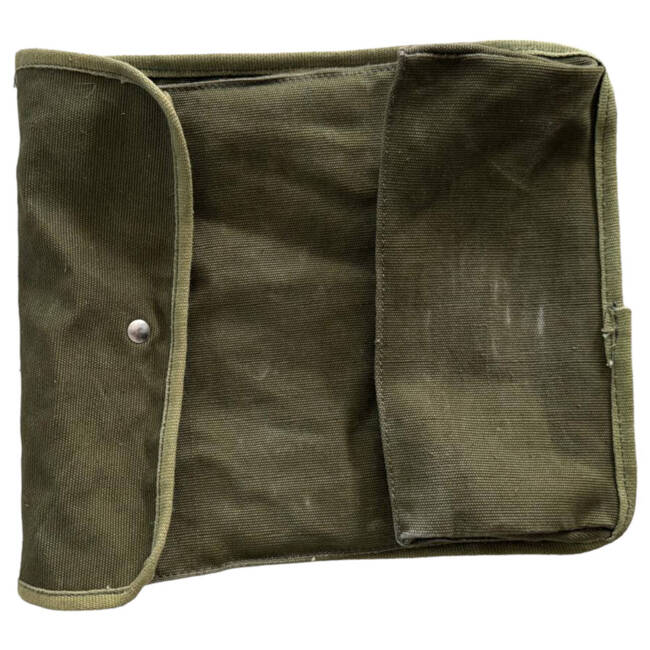 UTILITY POUCH - OLIVE GREEN - ROMANIAN ARMY MILITARY SURPLUS - IN GOOD CONDITION