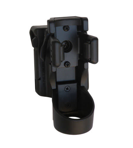 Universal swiveling holder for flashlight - Black