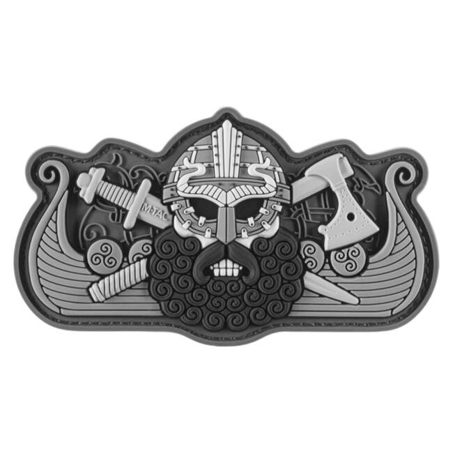 VIKING DRAKKAR PATCH 3D PVC - BLACK/GREY - M-TAC