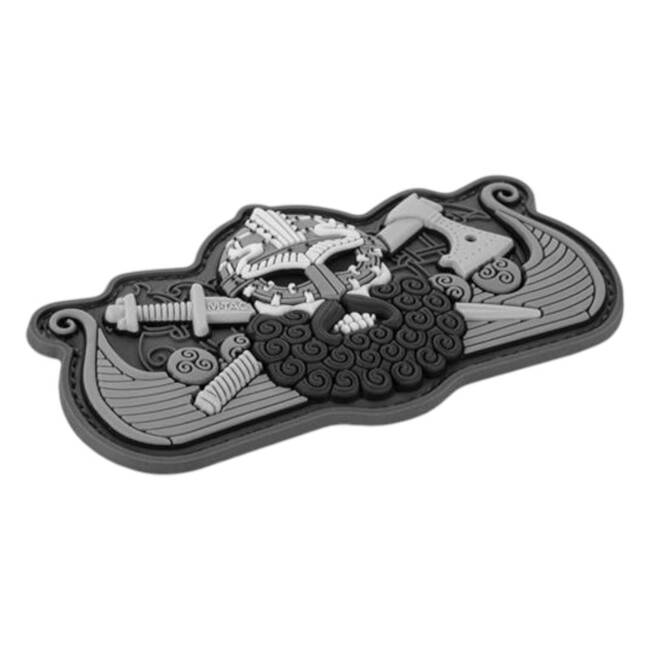 VIKING DRAKKAR PATCH 3D PVC - BLACK/GREY - M-TAC