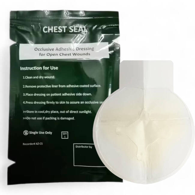 Ventilated chest seal for emergency wound care 