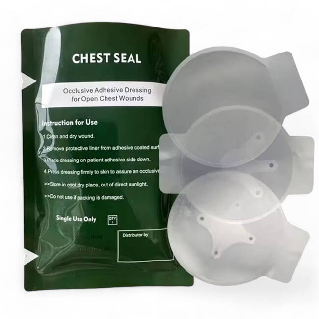 Ventilated chest seal for emergency wound care 