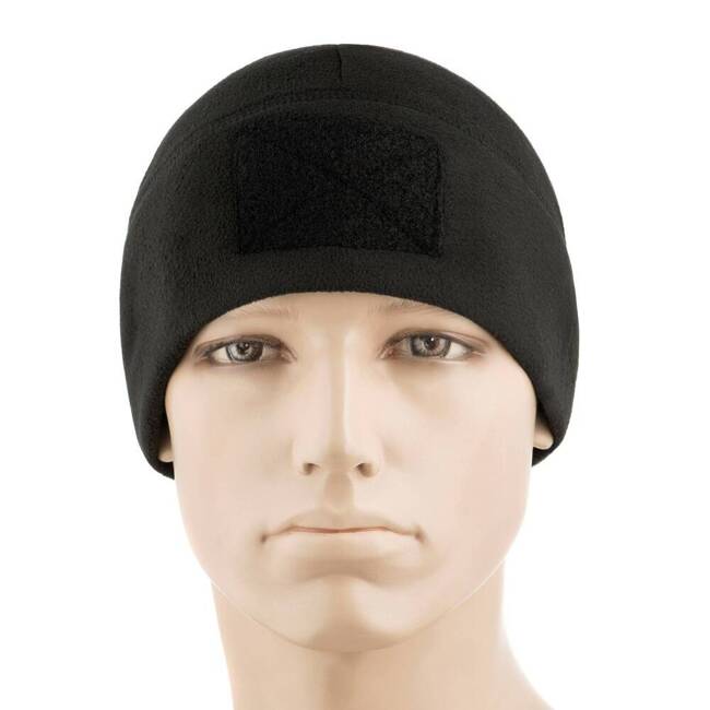 WINTER TACTICAL BEANIE WITH PATCH PART, BLACK - M-TAC