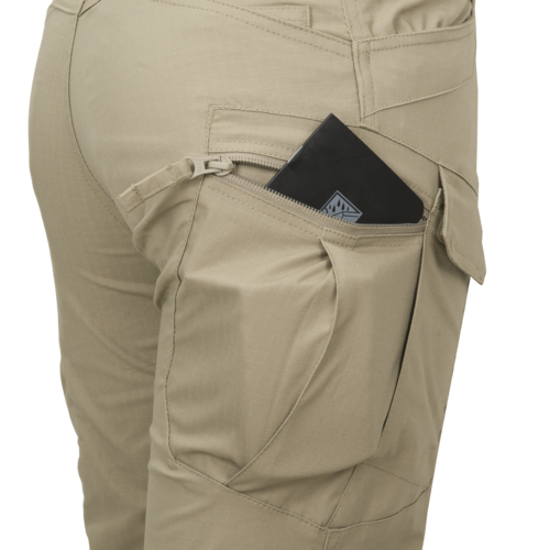 WOMEN'S URBAN TACTICAL PANTS -  UTP Resized®  - POLYCOTTON RIPSTOP - Helikon-Tex® - OD GREEN - LENGTH 34″