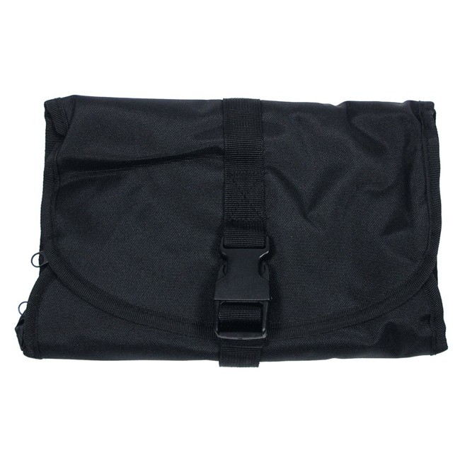 Washbag, black, various pockets 	