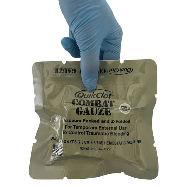 Z-folded Combat Gauze - QuikClot by Teleflex