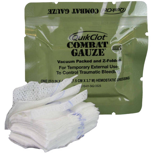 Z-folded Combat Gauze - QuikClot by Teleflex