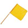 BW FLAG SIGNAL - YELLOW - WOODEN HANDLE - LIKE NEW