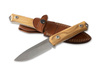 FIXED BLADE KNIFE - B41 BUSHCRAFT OLIVE WOOD - BROWN 