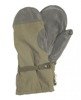 GERMAN ARMY O.D. LINED MITTENS USED