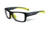 Glasses - Wileyx - CRUSH Clear Matte Grey/Neon Yellow Frame