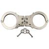 HANDCUFFS - SOLID VERSION - WITH HINGE - 2 KEYS - MFH®