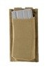 LOW PROFILE ELASTIC SINGLE MAGAZINE POUCH - DEFCON 5® - COYOTE TAN