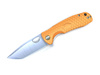 POCKET KNIFE TANTO FLIPPER - Honey Badger® - ORANGE - LARGE