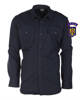 RIPSTOP COTTON SHIRT - FIRE FIGHTERS - IGSU - NAVY BLUE - MIL-TEC